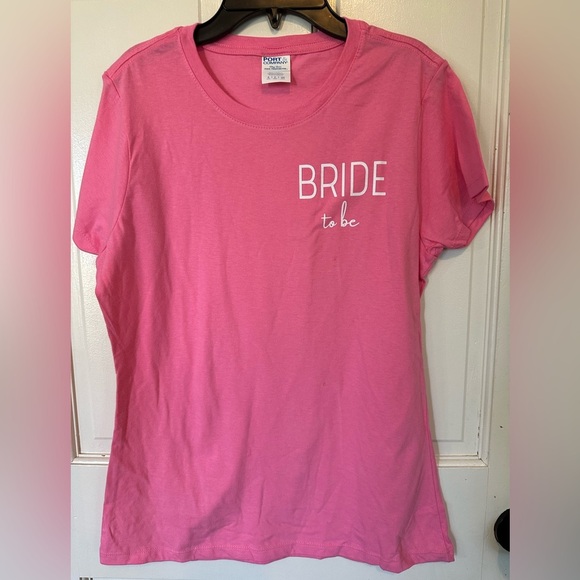 New Bride To Be Set: Pink T Shirt Size Small , Future Mrs. Sash, And Bride Hat - Picture 2 of 14